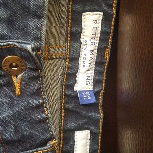 Peter Manning Dark Wash Jeans (Slim Fit) 31Wx27L